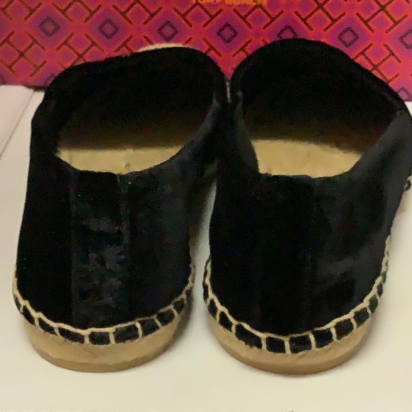 Tory Burch Velvet Logo Chain Espadrille - Picture 11 of 12